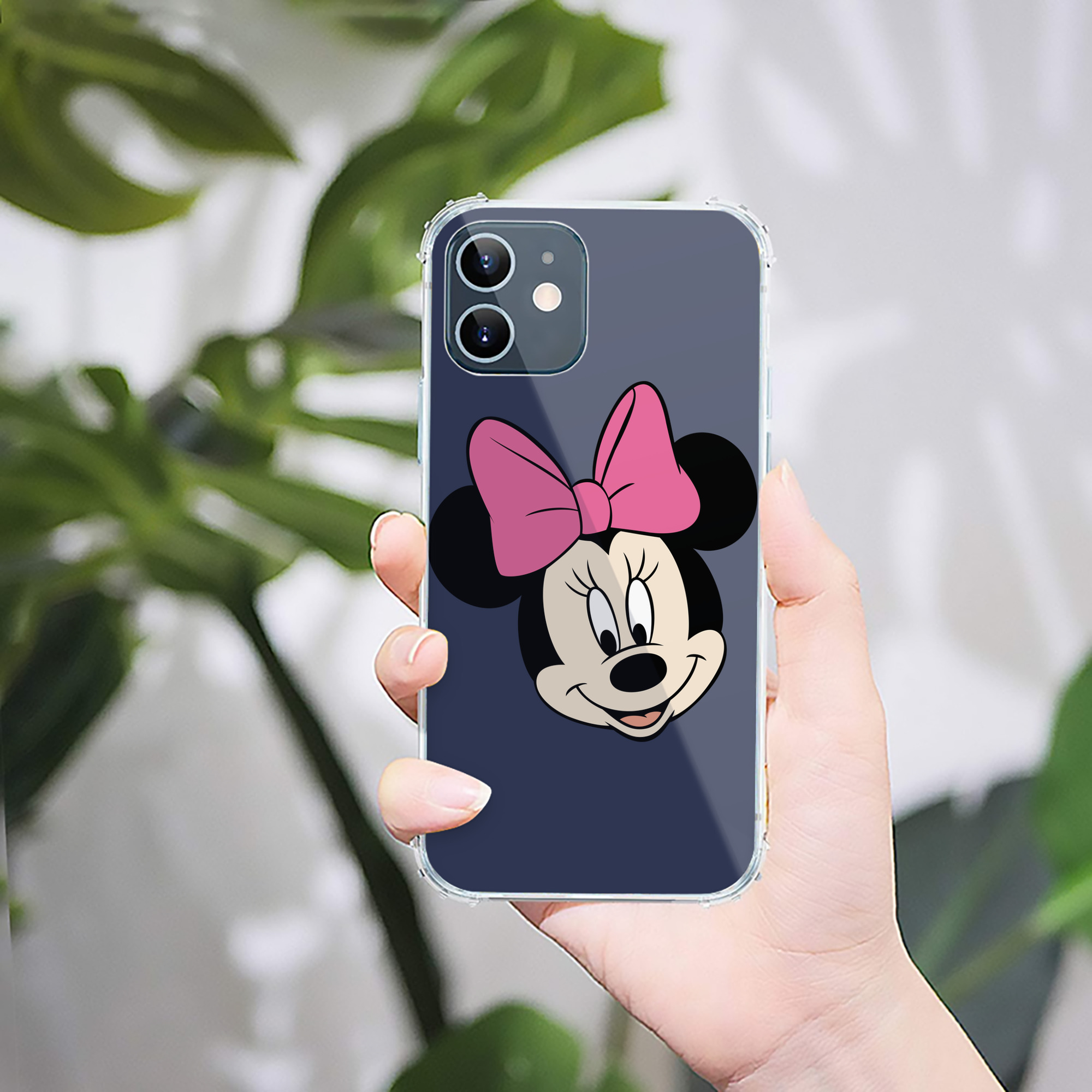 （画像用） ミッキーマウス Mickey Mouse 【iPhone 12シリーズ対応】透明スマホケース（クリアソフトケース）